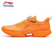 李寧（LI-NING）男女大童鞋秋冬季系繩赤兔8pro新款透氣網(wǎng)面?運動(dòng)兒童跑步鞋 熒光甜橙-13(超輕22) 40