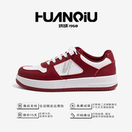 環(huán)球休閑板鞋男鞋新款秋冬季潮鞋運動(dòng)鞋潮流百搭鞋子男款小白鞋 096白紅 43