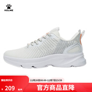 卡爾美（KELME）運動(dòng)鞋男新款健身戶(hù)外跑步鞋男透氣減震輕便鞋子男 白灰 44