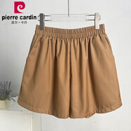 皮爾卡丹（pierre cardin）復古印花棉麻短袖襯衫女夏季時(shí)尚寬松休閑設計感小眾亞麻小衫上衣 卡其色褲子(少量現貨) L [建議95-120斤]