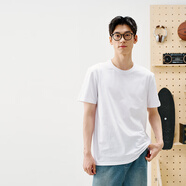 京東京造【千萬(wàn)爆款】t恤打底衫男裝短袖男士冬季衣服內衣 白色 M