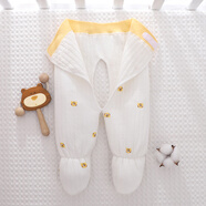 小三月3個(gè)月新生兒保暖褲6嬰兒連腳褲夾棉男女寶包腳褲秋冬初生小孩褲子 A-B057小老虎 59 cm 建議9-13斤