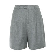 哥弟（GIRDEAR）秋冬新款質(zhì)感舒適百搭微彈磨毛西裝褲短褲女1100555 高級灰 XL （5碼）