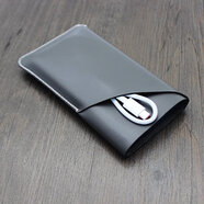 晗暢適用榮耀選66W快充移動(dòng)電源收納包12000毫安充電寶保護皮套 灰色能收納線(xiàn)