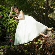 白色吊帶連衣裙女夏季2024新款收腰顯瘦打底裙無(wú)袖雪紡絲大擺長(cháng)裙 茶白 L L