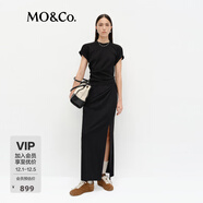 MO&Co.套裝春雕塑捏褶上衣高腰半身裙兩件套黑色MBE1SUT001 黑色 L 170
