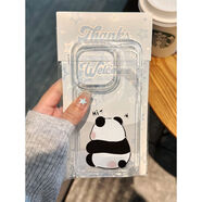 BOLDSTERN適用蘋(píng)果16promax手機殼15新款iphone14感13pro透明12星黛露11卡通8plus可愛(ài)7少女x大孔xs保護xr套 大孔太空殼DKTKKBSD10生氣熊貓 iPhone