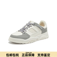 暇步士（Hush Puppies）2024秋小白鞋男休閑板鞋 灰色 38