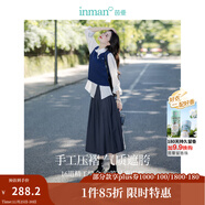 茵曼（INMAN）2025秋冬女裝新款半身裙女格雷系百褶學(xué)院風(fēng)A字顯瘦高級感長(cháng)裙子 貴族灰 XL