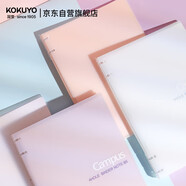 國譽(yù)（KOKUYO）Campus四孔活頁(yè)本大容量可換內頁(yè)筆記本子 A5/40頁(yè)橫線(xiàn) 淡藍 1本 WCN-CBN342LB