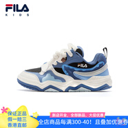斐樂(lè )（FILA）秋冬KIDS童鞋兒童板鞋2025冬季新款男女大童休閑時(shí)尚街舞鞋 黑/永恒藍-BW 33 內長(cháng)20.5cm