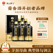 風(fēng)云醬父珍釀 純糧53度500ml醬香白酒 醬父秘制工藝 老酒調制送禮宴請整箱 53度 500mL 18瓶