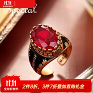 special復古設計輕奢高級感開口戒指個性食指戒時尚女戒 白雪公主的后媽