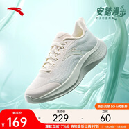 安踏漫步2輕便跑鞋女鞋減震網(wǎng)面透氣耐磨運動(dòng)鞋軟底舒適慢跑鞋