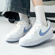 耐克（NIKE）女鞋COURT低幫板鞋2025秋冬季新款透氣經(jīng)典休閑鞋運動(dòng)鞋小白鞋 山峰白/狂喜鈷藍DV5456-103 36