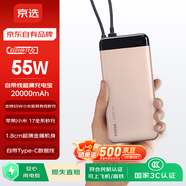 京選米物聯(lián)名款【3C認證可上飛機】20000mAh55W快充自帶線(xiàn)充電寶小米快充兼容蘋(píng)果華為22.5W粉色