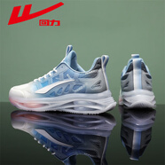 回力男鞋秋季2025冬季新款休閑戶外跑步運(yùn)動(dòng)網(wǎng)面氣墊減震增高防滑潮鞋 白寶藍(lán) 40