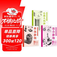【全3冊】美術(shù)基礎繪畫(huà)入門(mén) 石膏幾何體+單體靜物+組合靜物 素描從入門(mén)到精通素描教程教材