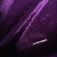 絲光金絲絨彈力布料 服裝金黃色抱枕絨布睡衣柔軟服裝褲裝DIY面料 星空紫色(半米價(jià)拉伸量)