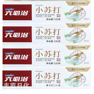 藍天六必治小蘇打牙膏120g清新海鹽香型鹽白口氣清新含氟成人牙膏 4支裝(共480g) 120g