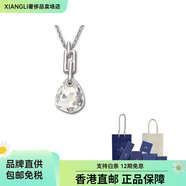 施華洛世奇（SWAROVSKI）Parallele原創(chuàng  )鍍銠水晶合金鍍銀鍍金項鏈男女同款情侶款銀色 銀色 F 品牌原盒原袋(顏色隨機)