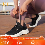 361°運動(dòng)鞋女秋冬網(wǎng)布健身輕便休閑厚底緩震通勤跑步鞋子682232210-4