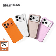 CASETIFY 純色波漾手機殼 MagSafe兼容 硅膠手機殼 適用于蘋(píng)果iPhone17/16/15 Air/Plus/Pro/Max手機保護殼 活力橙Magsafe（新色上市） iPhone 17 Pro