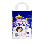 MOONY尤妮佳睡睡褲日本進(jìn)口嬰兒暢透拉拉褲超薄透氣夜用成長(cháng)褲男女款 尤妮佳XXXL12女寶拉拉褲1包裝