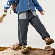 Kocotreekk樹(shù)兒童褲子加絨加厚男童女孩保暖抓絨褲秋冬運動(dòng)長(cháng)褲