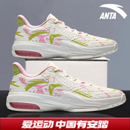 安踏KT3 team｜籃球鞋男秋冬季湯普森防滑減震男戶(hù)外實(shí)戰比賽運動(dòng)鞋子 【KT3 TEAM低幫款】白/粉紅/綠-1 41