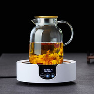 詠幻耐高溫玻璃茶壺加厚泡茶壺家用詩(shī)米樂(lè )電陶爐茶水分離組 加厚304銹鋼蓋1600ML+升級款電陶爐10 1L以上