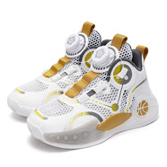 李寧熱李寧男童鞋子2025夏季新款兒童運動(dòng)鞋網(wǎng)面中大童男孩防滑籃球鞋旋 秒發(fā)-白金網(wǎng)面 31