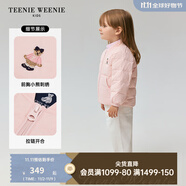 Teenie Weenie Kids【小吐司輕羽絨】小熊童裝24冬中性三防羽絨服 蜜桃醬小吐司（粉色） 110