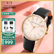 阿瑪尼（ARMANI EXCHANGE）阿瑪尼手表女士滿(mǎn)天星女表石英名表生日七夕情人節禮物送女友老婆 【時(shí)尚皮帶】AX5561