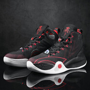 LI-NING 1990CJ1籃球鞋邁克勒姆同款會(huì )響運動(dòng)鞋高幫男鞋學(xué)生 2099黑紅李寧 44