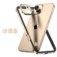 中唐適用蘋(píng)果1615pro手機殼金屬邊框iPhone14promax新款131211XSXXR防摔15plus鋁合金散熱潮流保護套 沙漠金+專(zhuān)用金屬鏡頭 iPhone16