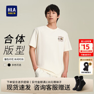 海瀾之家（HLA）短袖t恤男裝春夏季軒轅小將聯(lián)名圓領(lǐng)卡通印花涼感上衣服男士T恤衫 本白Y4 M /170建議63-68kg
