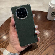 神舟適用華為matex6手機殼新款x5典藏版折疊屏中軸磁吸保護套閃粉 電鍍銀星之光-中軸磁吸-墨綠 三星Galaxy Z Fold 6