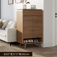 悠然皇巢實(shí)木入門(mén)鞋柜家用門(mén)口樓道外電梯入戶(hù)進(jìn)門(mén)一體靠墻玄關(guān)柜2024新款 整裝 胡桃色309240*37點(diǎn)5*101cm