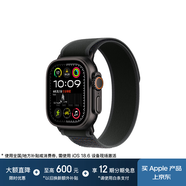 Apple/蘋(píng)果 Watch Ultra 2 智能手表GPS+蜂窩款49 毫米黑色鈦金屬表殼黑色野徑回環(huán)式表帶M/L MXDR3CH/B