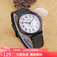 卡西歐（CASIO） 男女手表 學(xué)生運動簡約石英中性小黑表 百搭休閑時尚小表盤 MW-240-7B 43mm表盤
