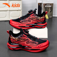 安踏（ANTA）兒童運動(dòng)鞋皮面防水冬季季新款男大童6-16歲白色小白鞋學(xué)生跑步鞋 （皮面）黑紅5505N【新年配色】 39