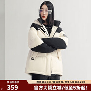 雅鹿新款情侶短款羽絨服男女同款時(shí)尚冬季工裝派克服外套潮牌FH 黑米【女款】 XS 【80-95斤推薦】