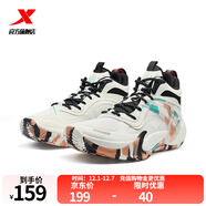 特步【門(mén)店同款】冬季新款御風(fēng)TD實(shí)戰籃球鞋男976419120006 余白灰/黑 42