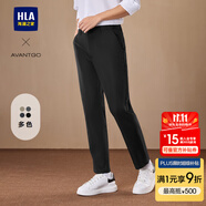 海瀾之家（HLA）休閑褲男輕商務時尚系列大碼褲子男秋冬季 黑色5C S 165/76A推薦112~120斤