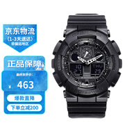 卡西歐（CASIO）手表G-SHOCK學(xué)生運動(dòng)防水防震黑金武士大表盤(pán)石英情侶表 男友禮物 黑暗之心 GA-100-1A1