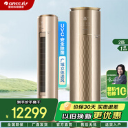 格力（GREE）空調柜機 i鉑2匹/3匹【線(xiàn)下門(mén)店同款】一級能效 客廳家用立柜式 變頻冷暖UVC安全除菌除濕靜音節能 2匹 一級能效 高溫制冷