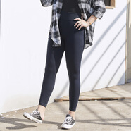 惟友大碼打底褲女200斤外穿春秋薄款莫代爾緊身褲 8008春秋薄款九分藏青 均碼 加大碼建議140-200斤