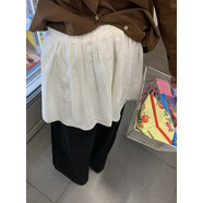 馨幫幫  自制蕾絲提花半身裙女百搭疊穿神器內搭下擺屁簾腰裙短裙 杏色 S