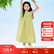 巴拉巴拉女童無(wú)袖連衣裙2024夏季網(wǎng)紗拼接甜美全棉蕾絲裙子潮208224111037